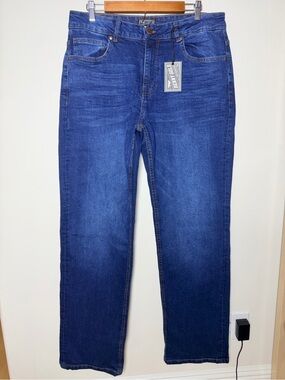 Benny gold Men's Dark Blue Straight-Leg Jeans 34 x 34 NWT classic fit
